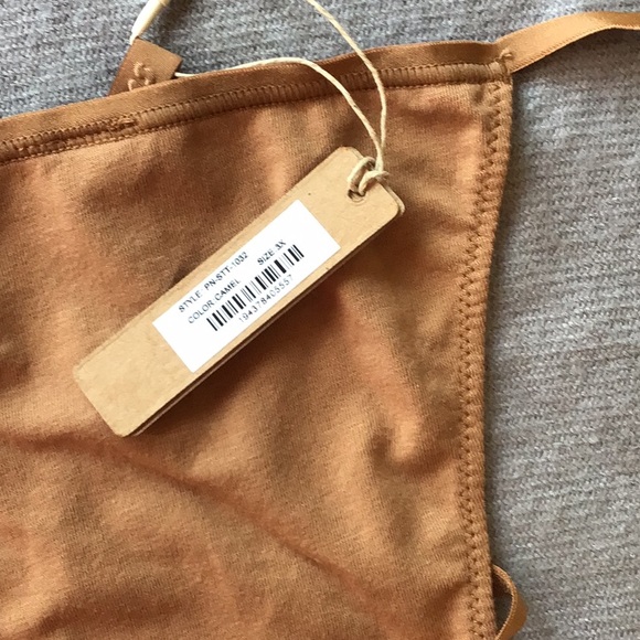 SKIMS Fits Everybody Thong, G-String, Cotton, color-Camel, size-3X, NWT - Picture 2 of 4